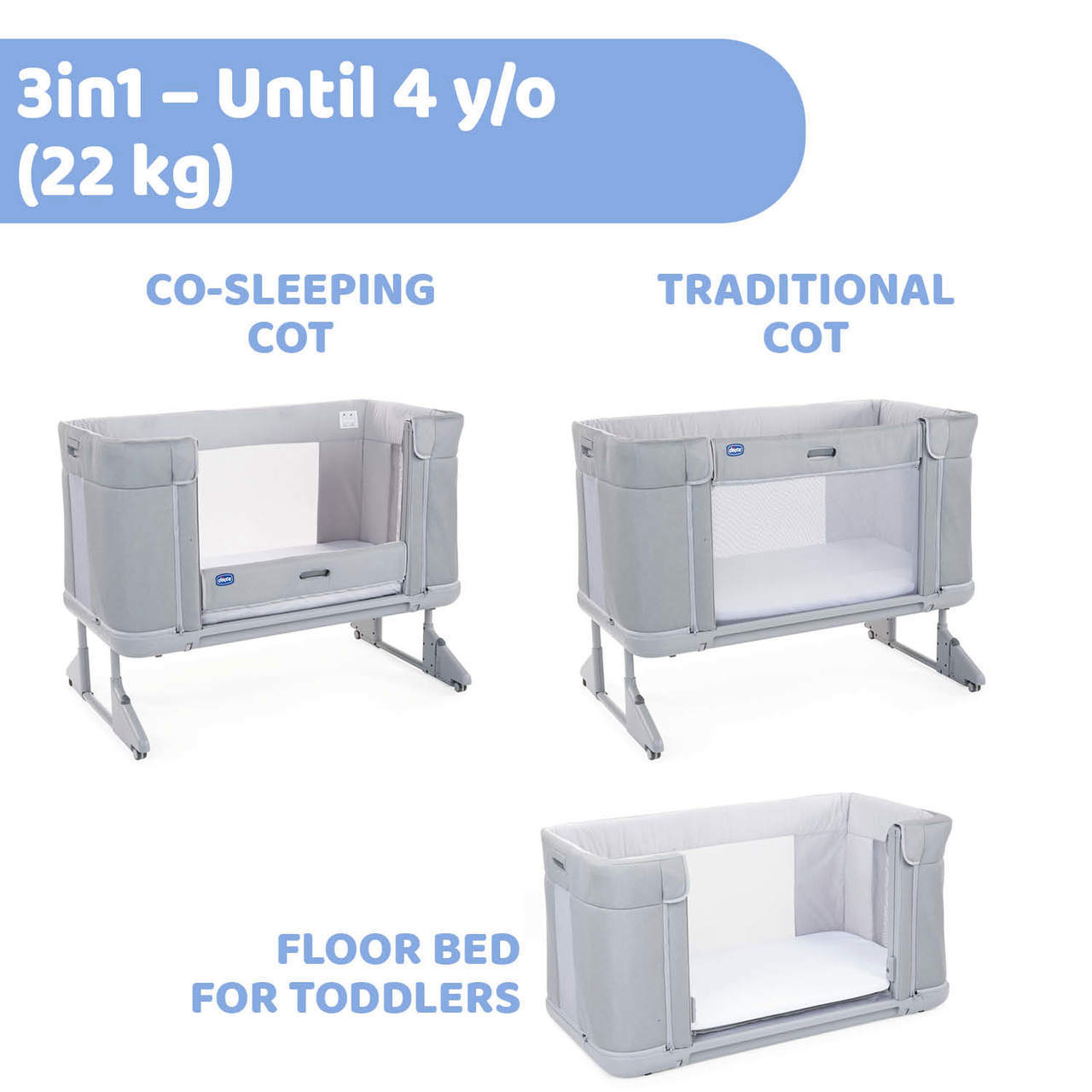 Dimensions of chicco next to me top