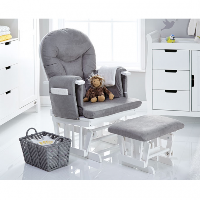 Obaby Reclining Glider Chair and Stool