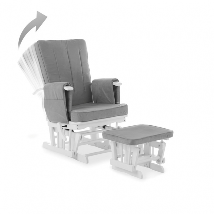 Obaby Deluxe Reclining Glider Chair and Stool - Image 3