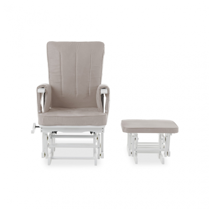 Obaby Deluxe Reclining Glider Chair and Stool - Image 9