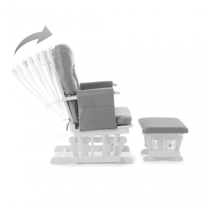 Obaby Reclining Glider Chair and Stool - Image 4