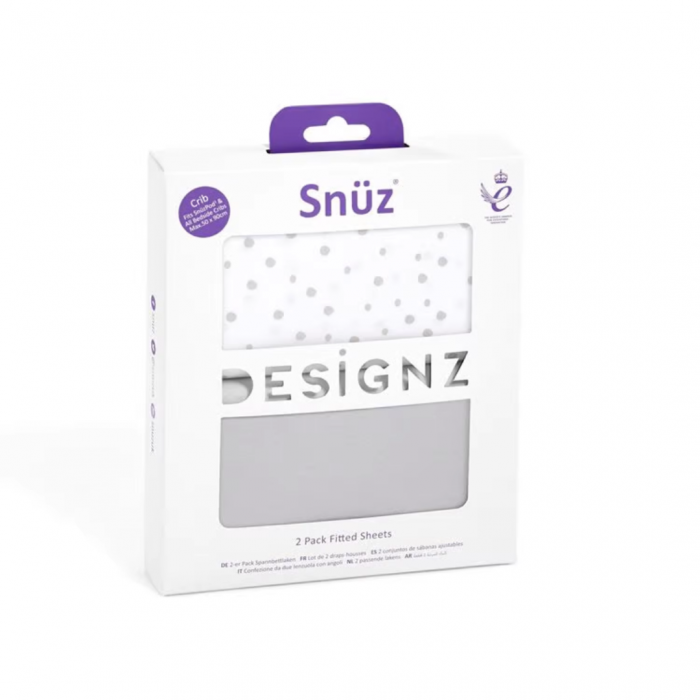 SnuzPod 2x Fitted Sheets (Crib)