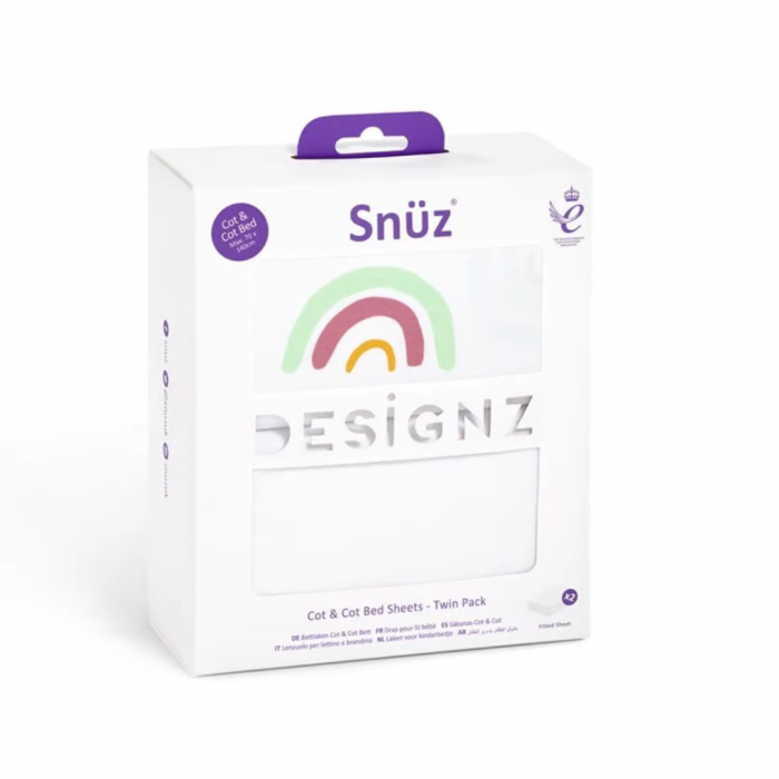 Snuz Cot & Cotbed 2x Fitted Sheets - Image 2