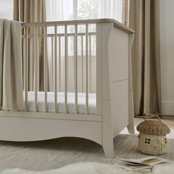 CuddleCo Clara Cot Bed - Cashmere & Ash - Image 2