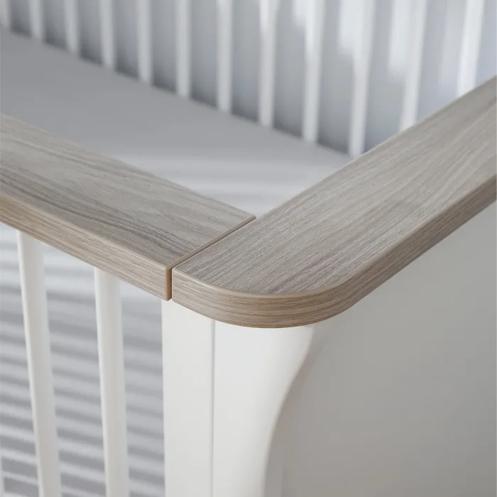 CuddleCo Clara Furniture Nursery Set - White & Ash (3 Piece) - Image 3