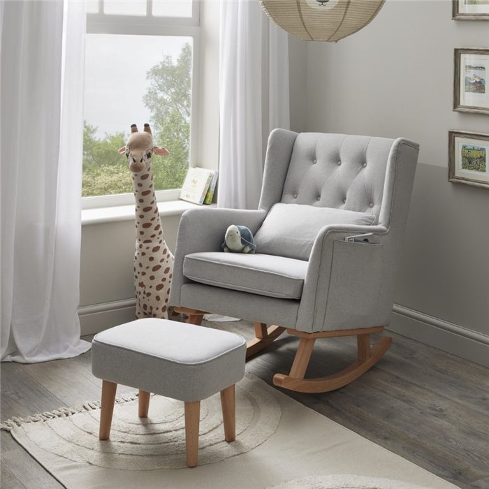 Babymore Lux Nursing Chair with Footstool - Image 4