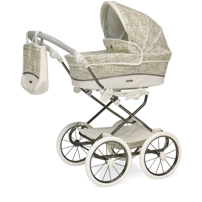 Bebecar Dolls Pram - Cream Weave