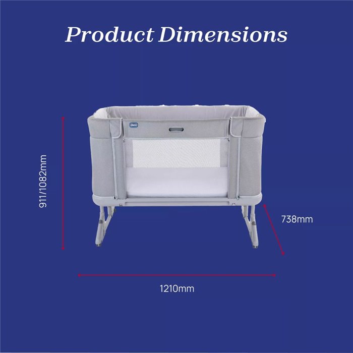 Chicco Next2Me Forever Bedside Crib - Image 9