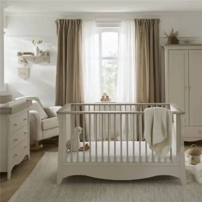CuddleCo Clara Furniture Nursery Set - Cashmere & Ash (3 Piece)