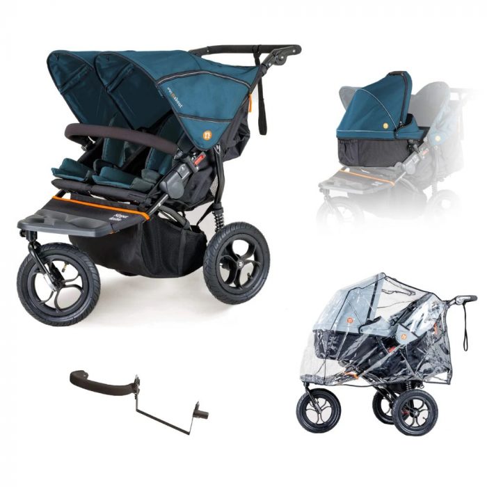 OutnAbout V5 Double Pushchair Newborn and Toddler Starter Bundle - Image 6