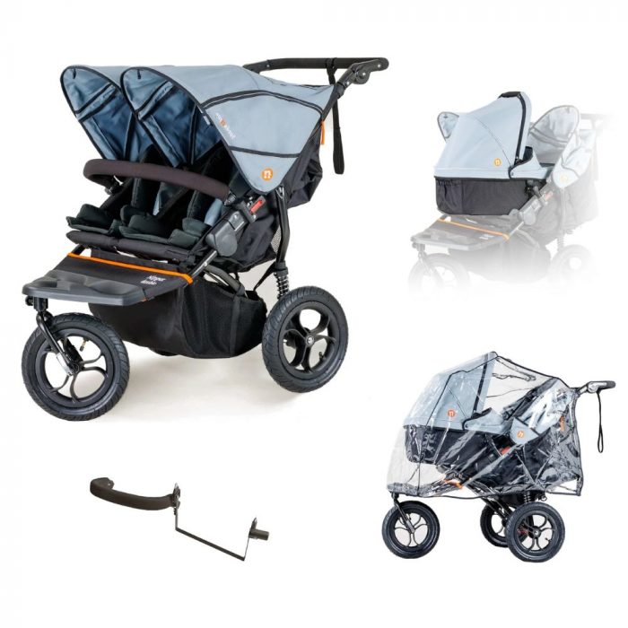 OutnAbout V5 Double Pushchair Newborn and Toddler Starter Bundle - Image 5
