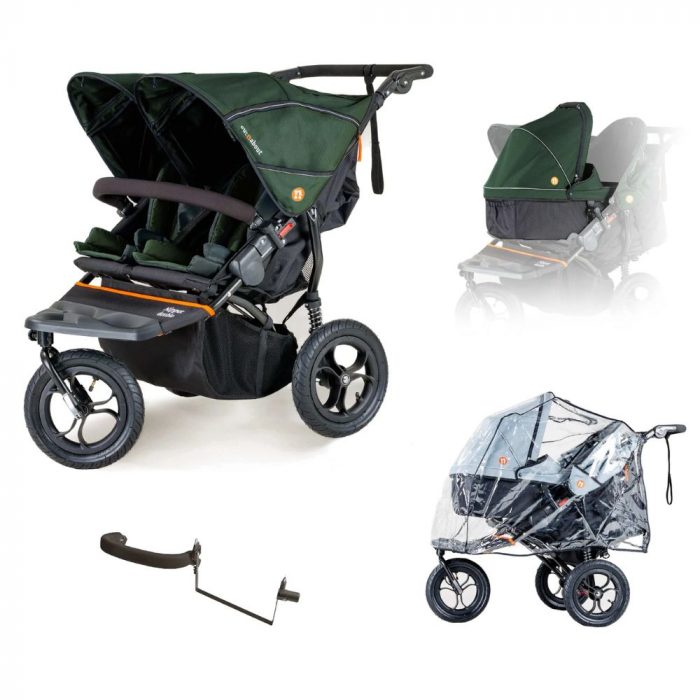 OutnAbout V5 Double Pushchair Newborn and Toddler Starter Bundle - Image 3