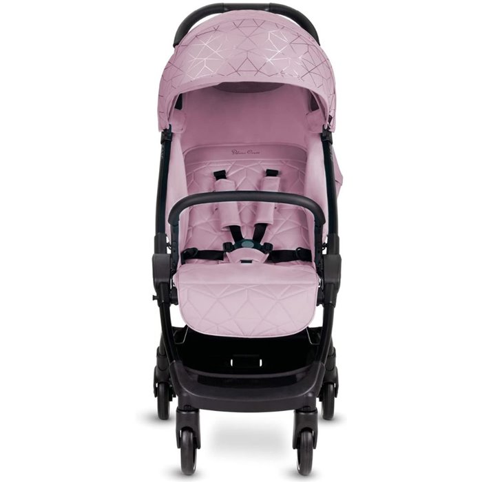 Silver Cross Clic Compact Stroller- Pink (With Footmuff) - Image 6