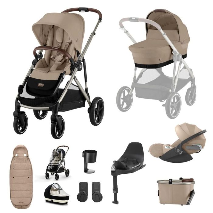 Cybex Gazelle S Pushchair Bundle With Cloud T i-Size Baby Car Seat & Base (11 Piece) - Image 2