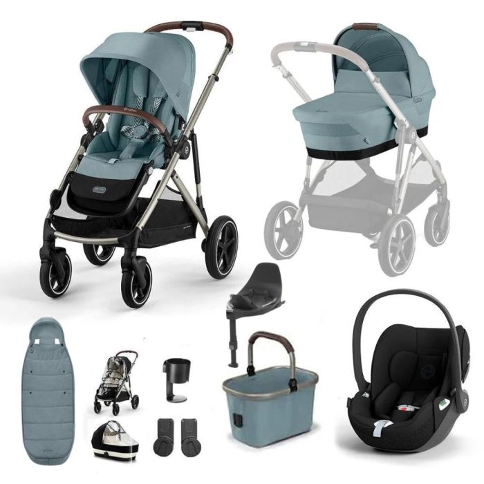 Cybex Gazelle S Pushchair Bundle With Cloud T i-Size Baby Car Seat & Base (11 Piece)