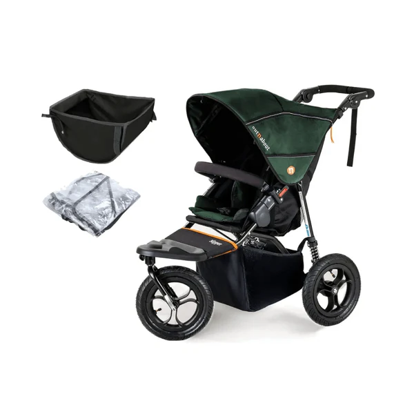 OutnAbout Nipper V5 Single Pushchair- Sycamore Green (EX-DISPLAY)