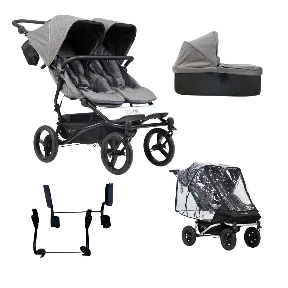 Mountain Buggy Luxury Duet Pushchair- Herringbone